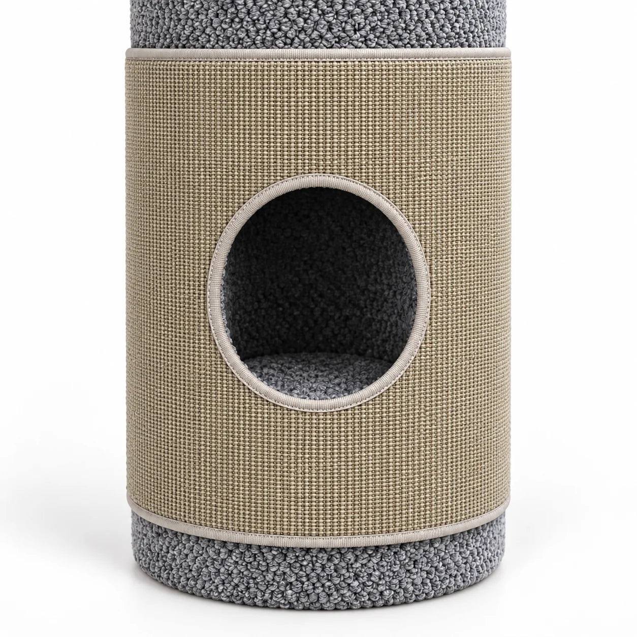 Natural sisal Scratch Shield fitted around a Pod