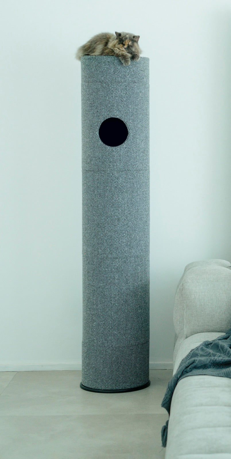 Catterpod architectural tower in a minimal interior